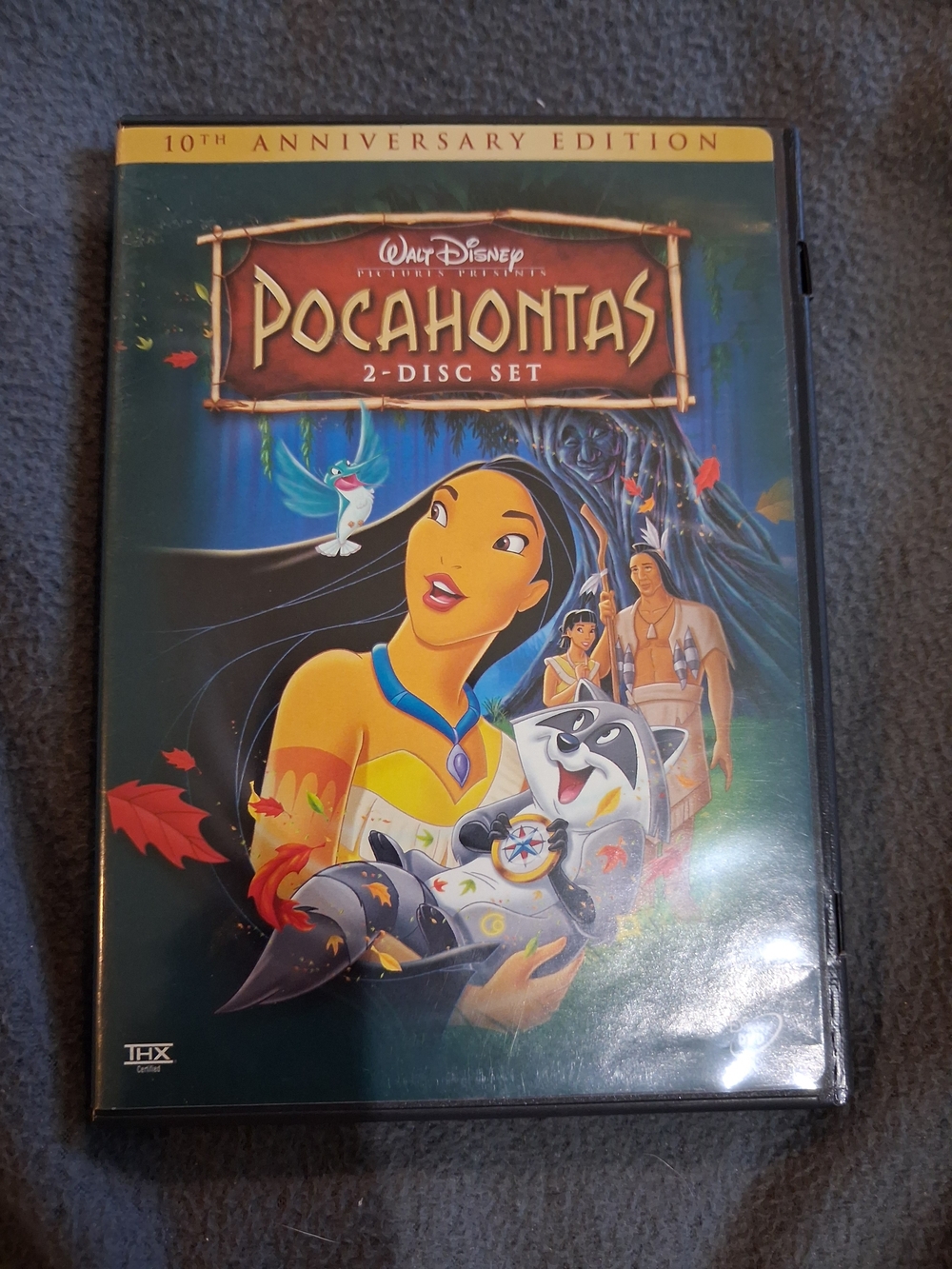 Disney Pocahontas 10th Anniversary Edition - Blue/Yellow DVD 2-Disc Set